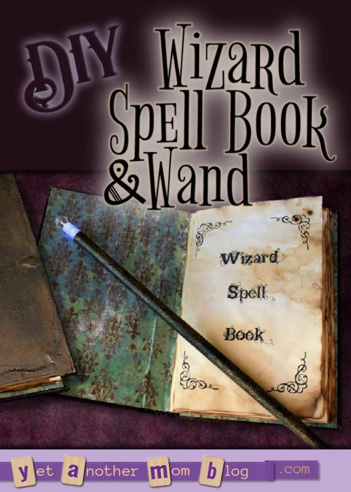 Wizard Wand & Spell Book DIY Halloween Costume Accessories & Props