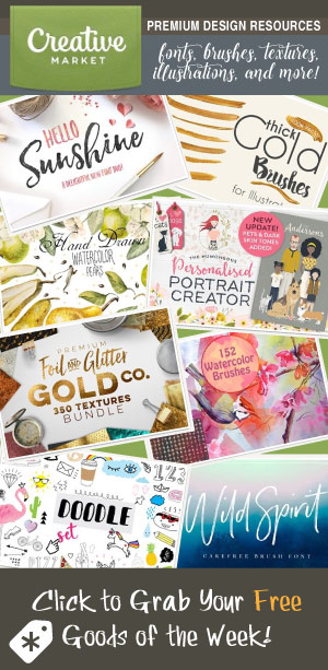 Creative Market ~ Get Your Free Goods of the Week